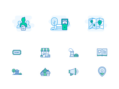 Icons GM design flat icon icons illustration illustrations vector web design