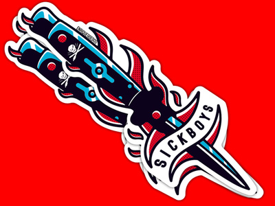 Sickboys design illustration punkrock socialdistortion stickers