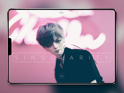 Singularity app army bjd bts doll ipad singularity webdesign