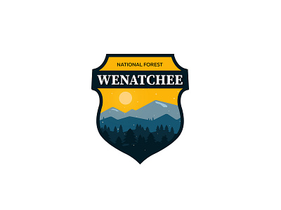 ThirtyLogos, Day 25. Wenatchee national forest 30 logos 30logos challenge dailylogo logo thirty logos thirtylogos wenatchee