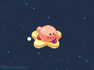 Kirby animation design development game game design game dev gaming gif illustration pixel pixel art