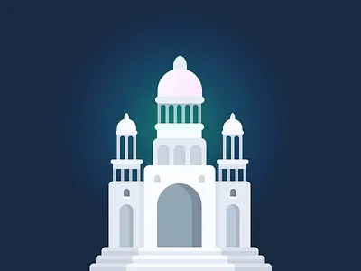 Castle castle flat illustration