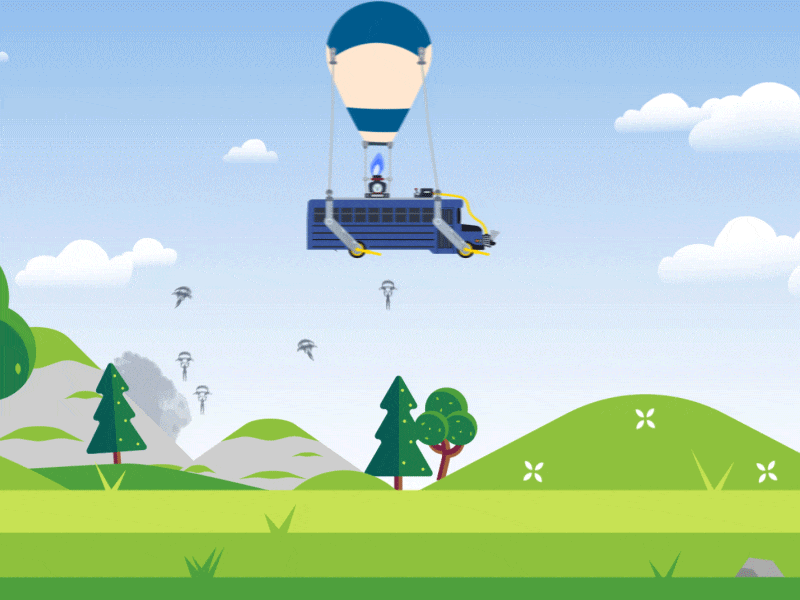 Fortnite drop loop 2d 2d animation abstract animation art design flat fortnite games gaming gif illustration loop motion motion design motion graphics style videogames