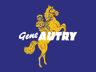 Good Ol' Gene Autry cartoonist design graphicart hand drawn illustration typography vector