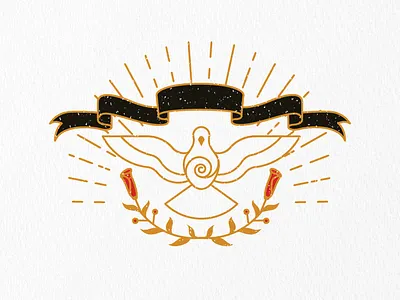 Vintage Wedding Dove american tattoo illustration lineart oldschool outline peace retro roses secret society tattoo texture vintage wedding