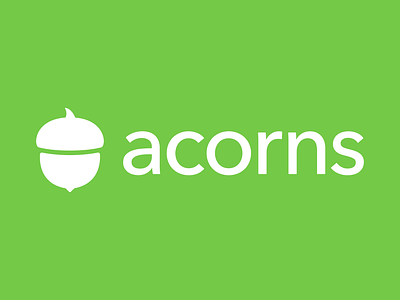 Acorns Logo Update acorn acorns black brand branding design green logo logo mark nature rebrand trees word mark