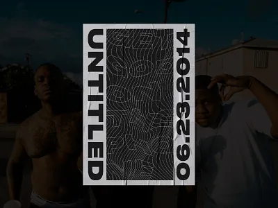 untitled concert poster geometric glitch illustrator kendrick lines minneapolis mn poster thick lines typography warp