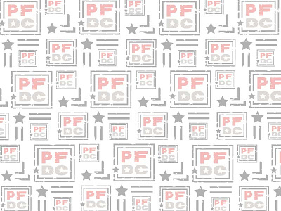 PFDC White Pattern athletic athletic branding athletic logo brand pattern branding fitness fitness logo logo logo mark pattern worn