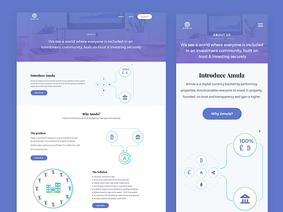 Amula About Us design mobile ui ux web