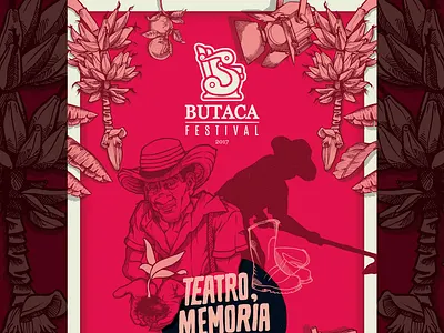 Butaca Festival official poster 2017 version illustration poster poster art