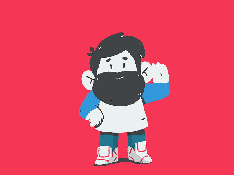 X-ray 2d 365rounds animation character daily loop x ray