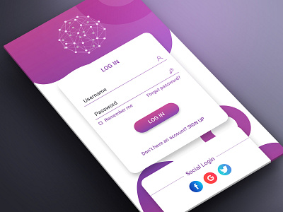 Latest Login Screen android app app app design app designer login page uidesign user experience user interface ux web deisgn