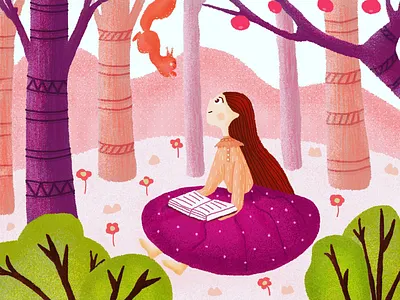 Forest encounter 插画