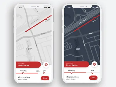 DailyUI - 029 - Map daily ui directions map mobile app train route transit ui design ux design