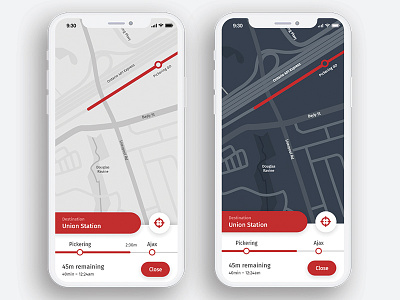 DailyUI - 029 - Map daily ui directions map mobile app train route transit ui design ux design