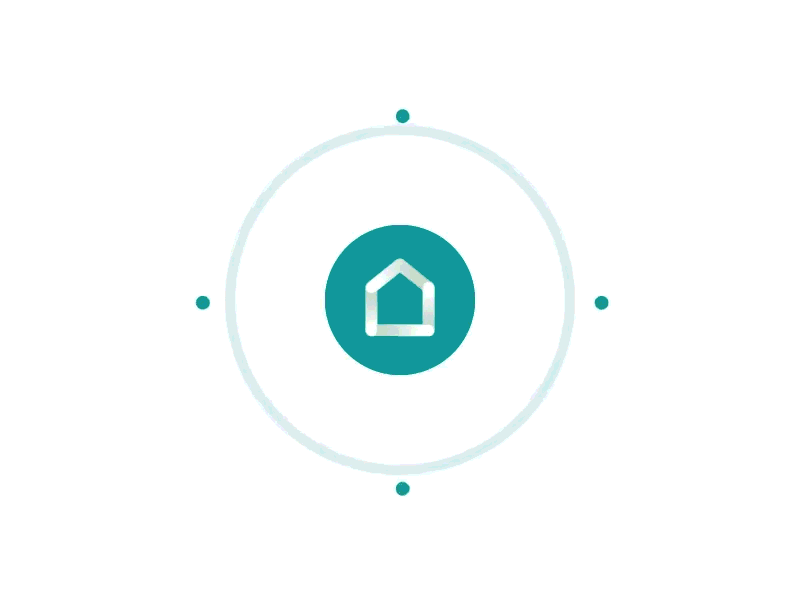 Motion icon ae ai animation building color door gif house map motion service