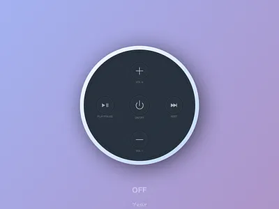 PLAYER-Off design player realistic drawing sketch ui