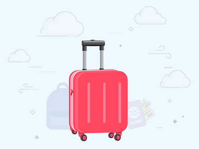 Travel Icon cashback graphic design illustration miles offers travel travel bag travel blog travel icon travel illustration traveling