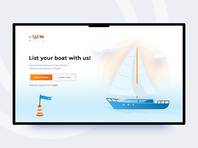 Landing Page clean creative design graphics illustration landing ui vector webdesign
