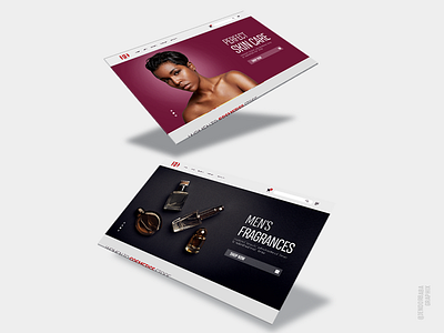 Ecommerce Website design mockup