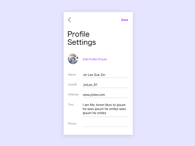 Daily UI: #007 — Settings daily dailyui design digital flat minimal mobile ui user interface