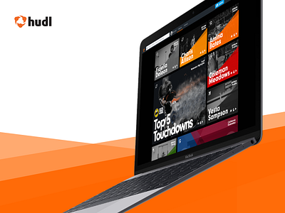 Explore page concept athletes discover explore highlights hudl search sport ui ux web