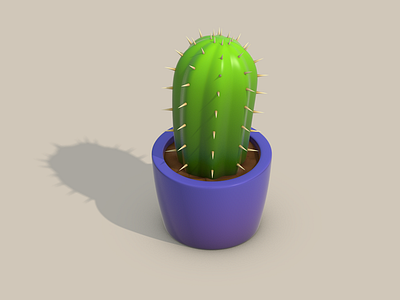 lil cactus c4d cactus