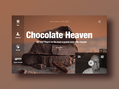 Chocolate heaven beans chocolate design digital farmers legacy storytelling ui ux webshop