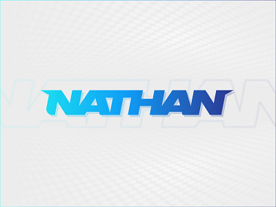 Nathan - Wordmark adobe brand and identity branding creative creative logo design flat logo illustrator logo logo design logo designer logotype minimal minimal logo nathan nathan logo personal branding typography unique wordmark