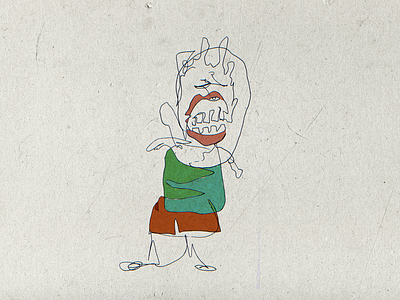 Illogical Monsters blind contour creativity graphic design handdrawing illustration photoshop