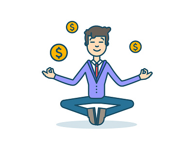 Character Enterpreneur | businessman business cashback character character design characterdesign characters coins enterpreneur flat flat design human man management manager money office person