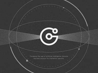 Poster Design dots graphic icon layout line logo poster science technology