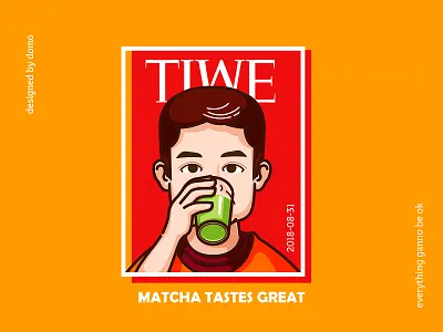 Matcha illustration matcha poster web