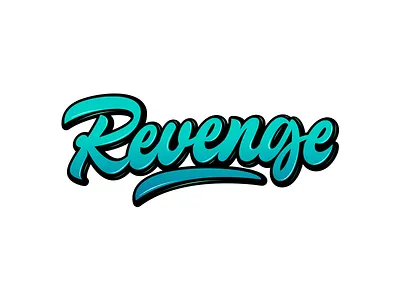 Revenge - Logo for Clothing Brand branding calligraphy clothing design font free hand lettering identity lettering logo logotype script streetwear type typo typography