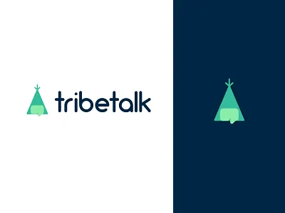 TribeTalk camp chat connect logo socialnetwork tent tribe