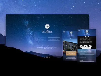 Starhill Chiangmai condominium website design digitalmedia graphicdesign ui uidesign webdesign website