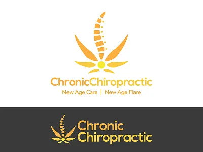 Chronic Chiropractic 420 cannabis chiropractic chiropractor health icon logo marijuana medicinal vector
