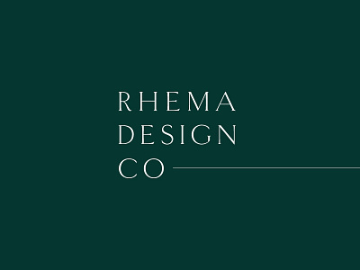 Rhema Design Co Branding brand design branding logo logo design