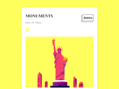 Statue Of Liberty illustration ui