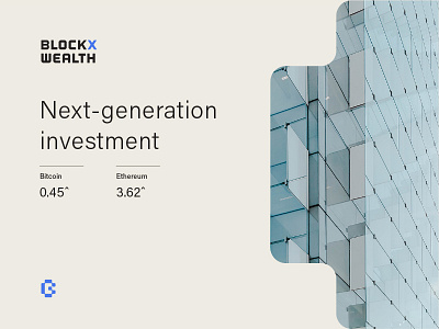 Block X Wealth blockchain branding crypto cryptocurrency design gradient icon identity invest investment layout letter logo money vector