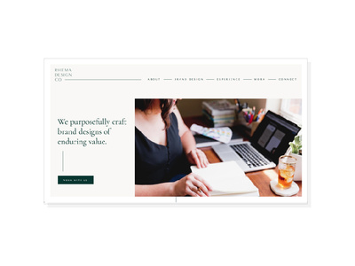 Rhema Design Co Homepage web web design website