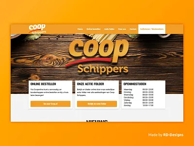 Supermarkt Odoorn - Supermarket website design development logo supermarket ui ux web webdesign website