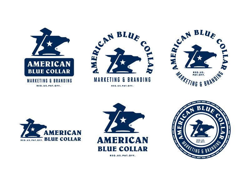 Example of American Blue Collar - Brand Identity System