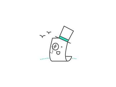 Illustration Design | Toppy care.com icon design icon set iconography illustration job monocle top hat