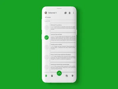 Evernote Android App | Redesign account android android app buttons delete design evernote menu menu design mockup new options profile select box selected selection white