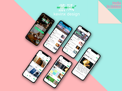 Hello Dribbble app design ui