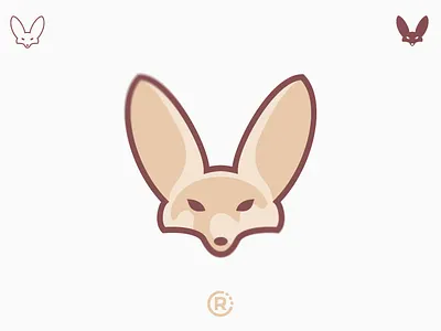 Fennec Fox caricature desert animal design fennec fox icon illustration logo mascot vector