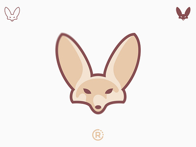 Fennec Fox caricature desert animal design fennec fox icon illustration logo mascot vector