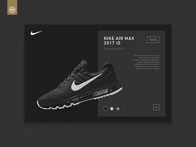 Nike Product Card Concept black branding clean concept design flat nike ui ux web