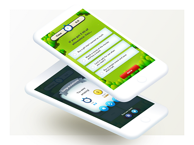 Financial Education Game app design education financial game kids mobile quiz quizz sketch ui ux visual